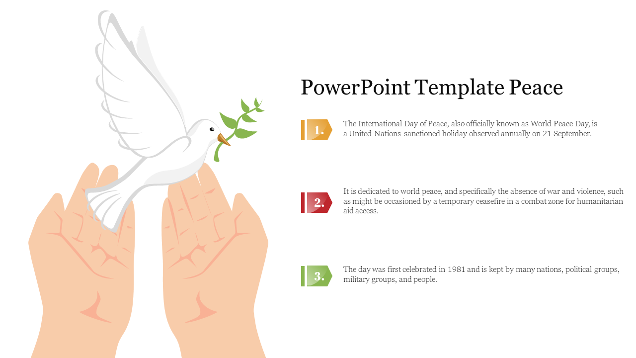 PowerPoint Template Peace